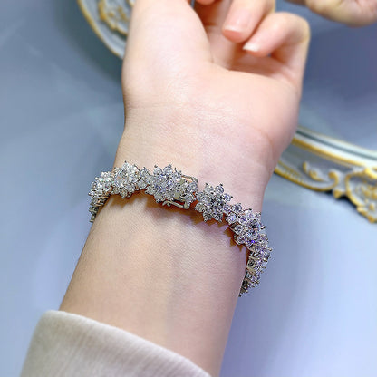 Sunflower Pavé Bracelet | S925 Sterling Silver