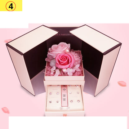 Sterling Silver Love Necklace & Earrings Set | Elegant Women’s Jewelry