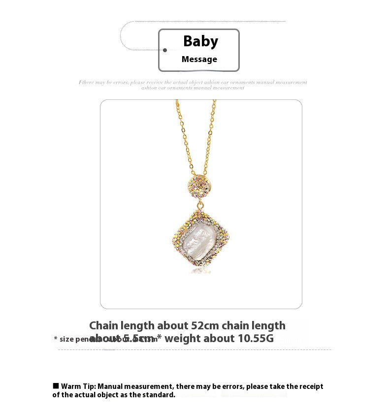 Crystal Necklace, Earring & Ring Three-Piece Jewelry Set