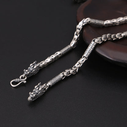 Men’s S925 Sterling Silver Thai Silver Necklace | Classic Vintage Chain