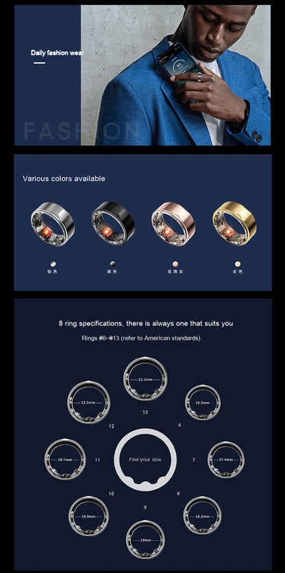 Smart Wellness Ring | Sleep, Activity & Health Insights Tracker