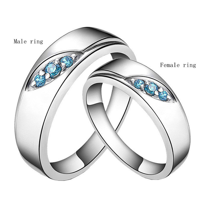 S925 Sterling Silver Kyanite Ring for Men | Couple’s Natural Stone Jewelry