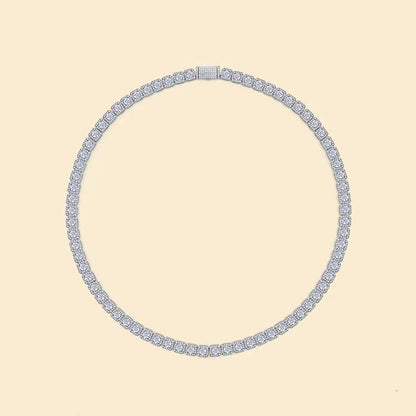 Personalized Square Moissanite Cuban Chain Necklace | Rock Candy Luxury Design