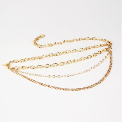 Layered Chain Waist Belt | Gold & Silver Body Jewelry