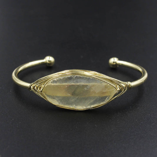 Stonecoil — Raw Crystal Adjustable Bracelet