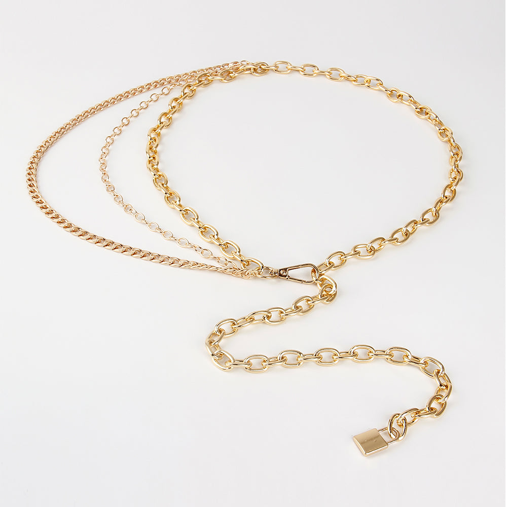 Layered Chain Waist Belt | Gold & Silver Body Jewelry