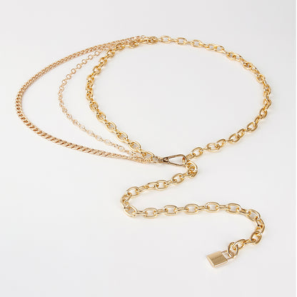 Layered Chain Waist Belt | Gold & Silver Body Jewelry
