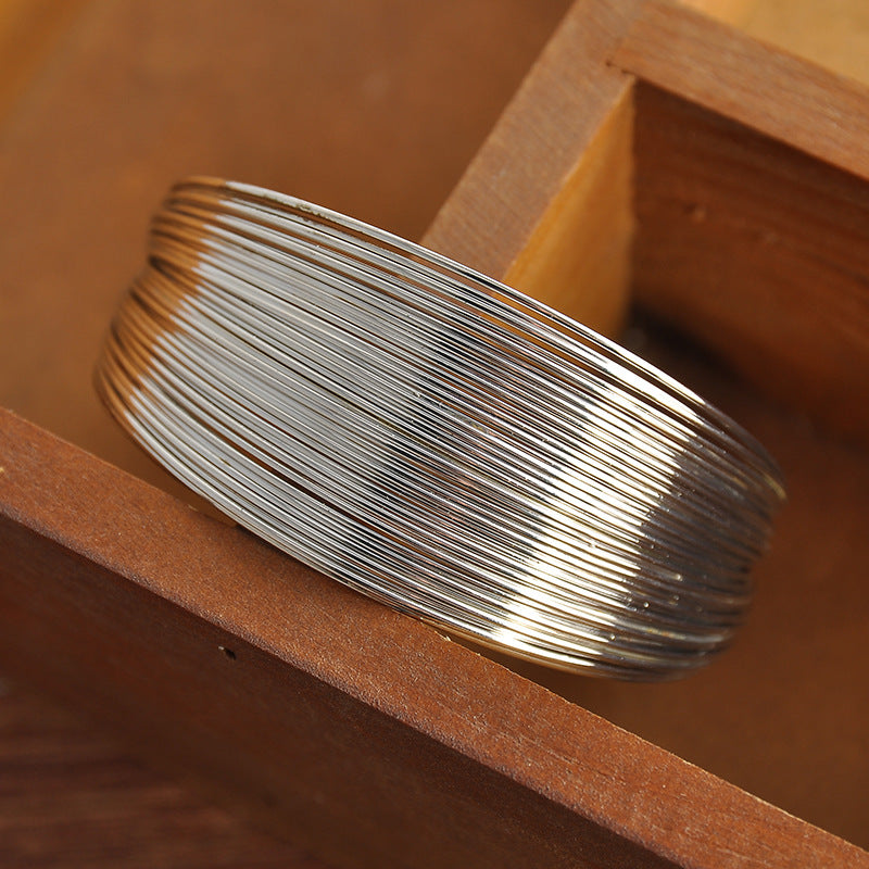 Linebound Open Wire Bracelet | Adjustable Metal Statement Jewelry