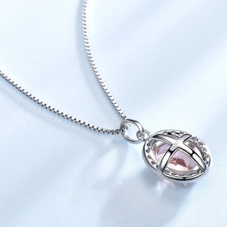 Pink Nano Gemstone Pendant | 925 Sterling Silver