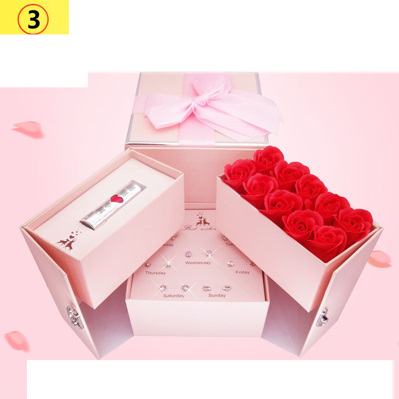 Sterling Silver Love Necklace & Earrings Set | Elegant Women’s Jewelry