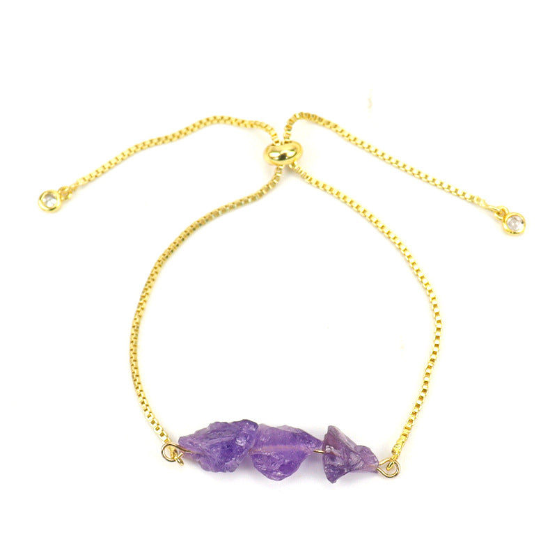 Stonecurrent — Raw Gemstone Adjustable Chain Bracelet | Heirloom Collection