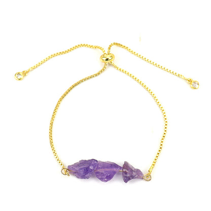 Stonecurrent — Raw Gemstone Adjustable Chain Bracelet | Heirloom Collection