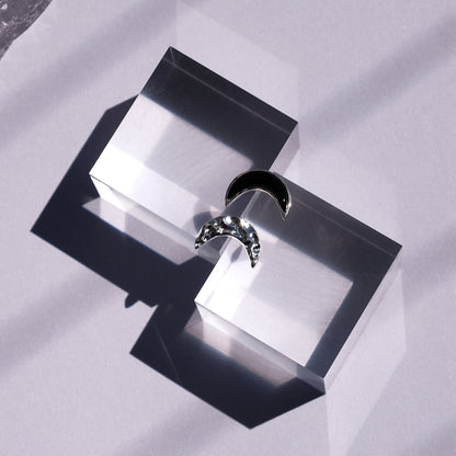 Moon Earrings  asymmetrical earrings  star earrings  cosmos jewelry  gold earrings  silver earrings  copper jewelry  natural stone earrings