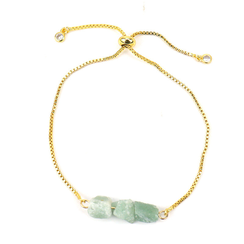 Stonecurrent — Raw Gemstone Adjustable Chain Bracelet | Heirloom Collection