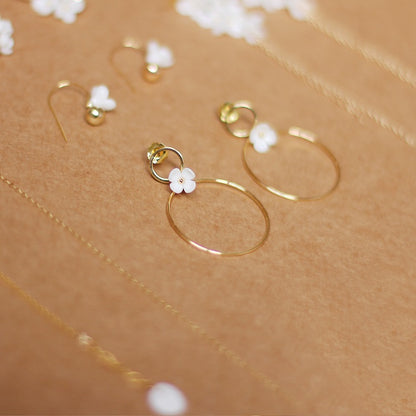 Osmanthus Series Bone China Jewelry Set | Artistic Necklace, Bracelet & Earrings