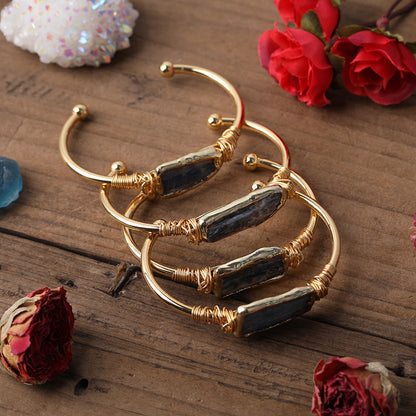 Bluewake — Raw Blue Kyanite Slab Wire-Wrapped Pendant