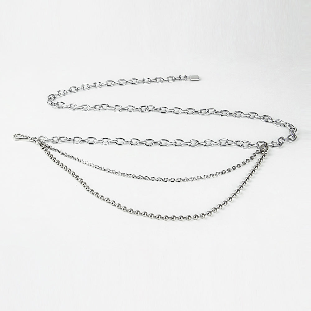 Layered Chain Waist Belt | Gold & Silver Body Jewelry