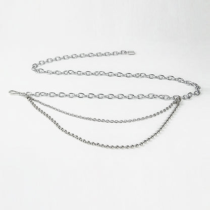 Layered Chain Waist Belt | Gold & Silver Body Jewelry