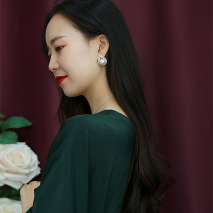 Large Freshwater Pearl Stud Earrings | Elegant Statement Pearl Jewelry