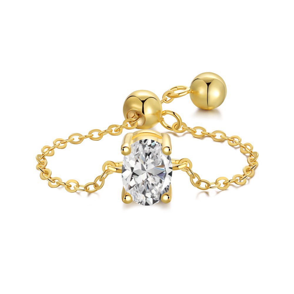 Fancy Gem Ring | S925 Sterling Silver with Synthetic Gemstone