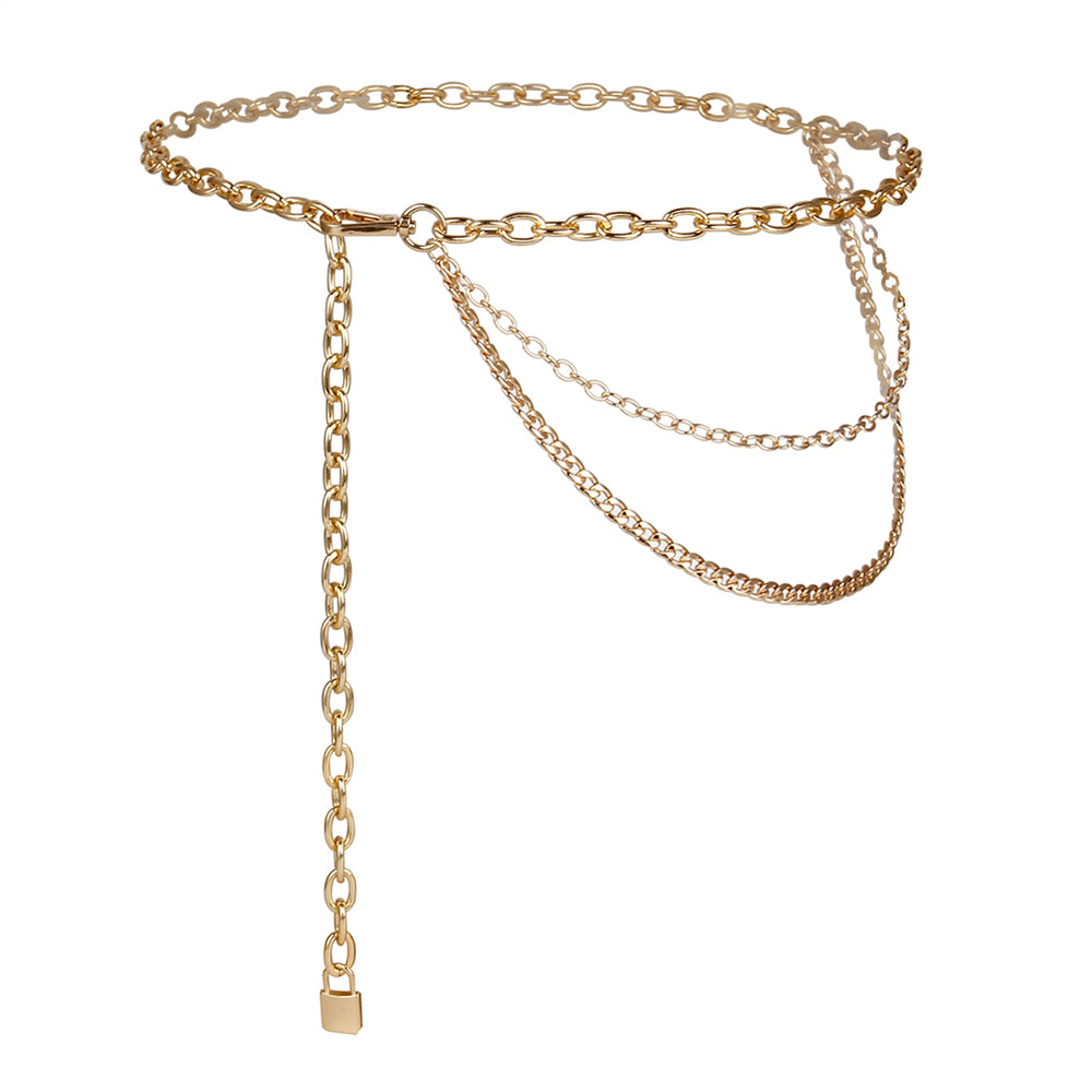 Layered Chain Waist Belt | Gold & Silver Body Jewelry