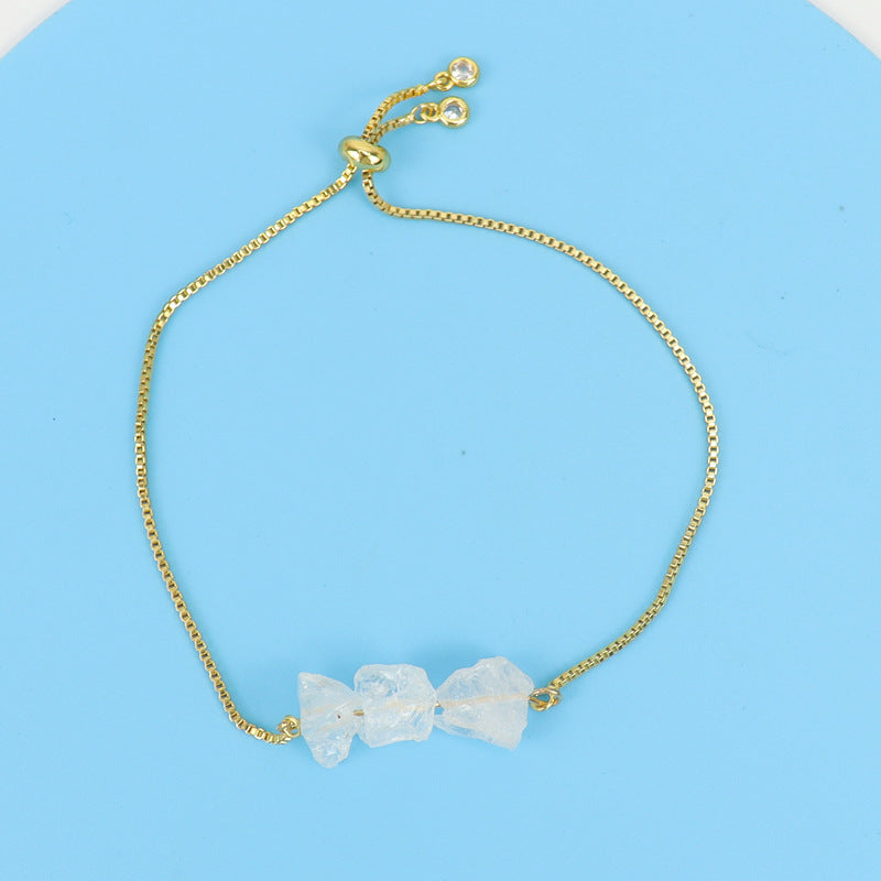 Stonecurrent — Raw Gemstone Adjustable Chain Bracelet | Heirloom Collection