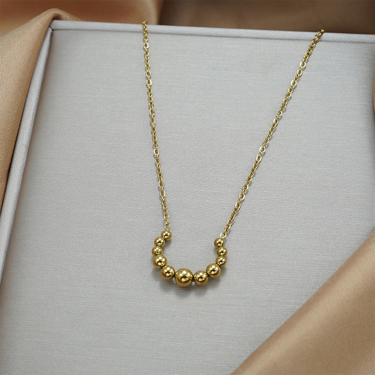 Gold Crescent Pendant | Minimalist Necklace
