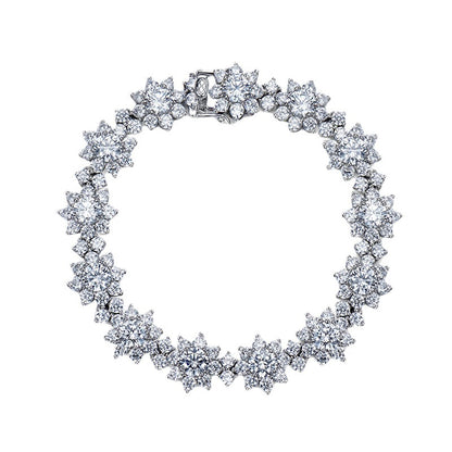 Sunflower Pavé Bracelet | S925 Sterling Silver