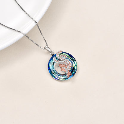 Crystal Phoenix Necklace | S925 Sterling Silver Jewelry Necklaces