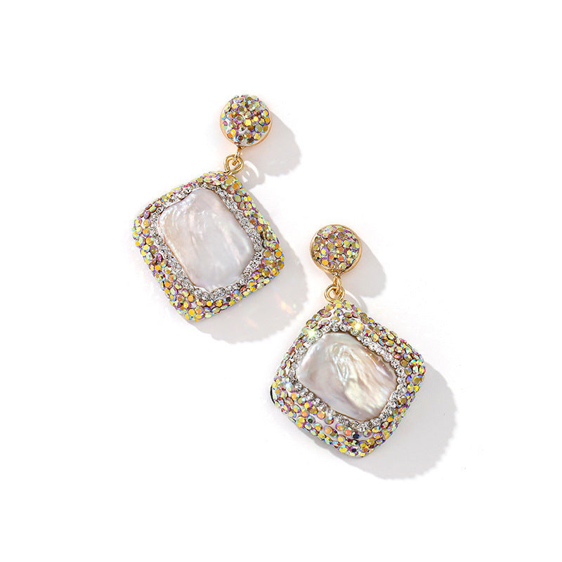 Crystal Necklace, Earring & Ring Three-Piece Jewelry Set