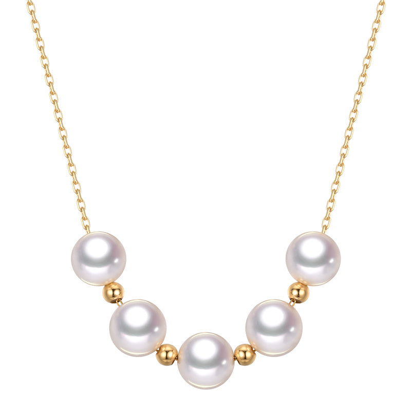 Sky Star Pearl | 18K Gold Pearl Necklace