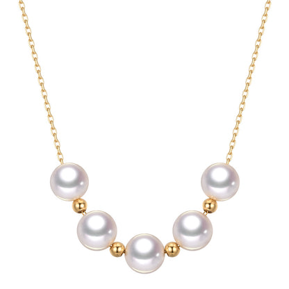 Sky Star Pearl | 18K Gold Pearl Necklace